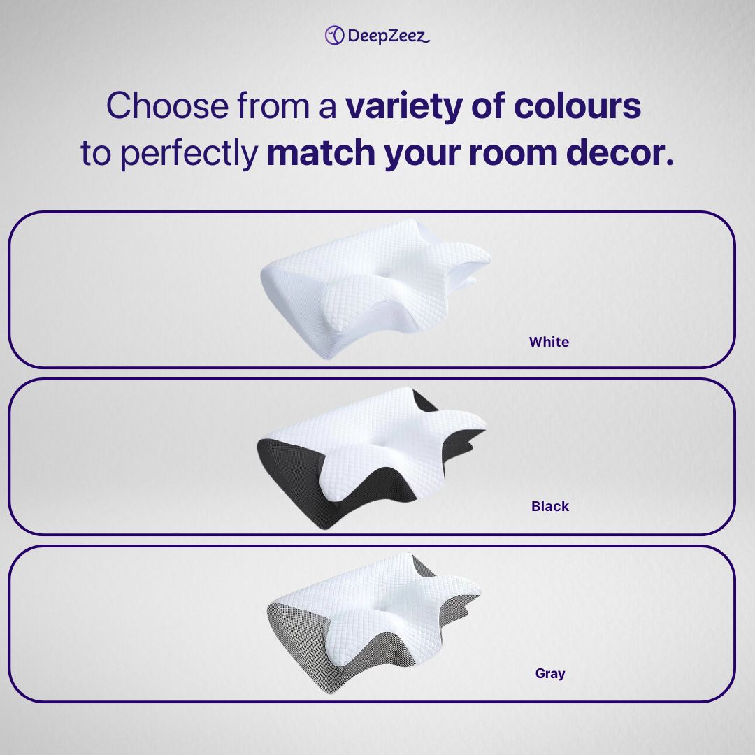 DeepZeeZ™ Cervical Memory Foam Pillow Pain-Free Sleep